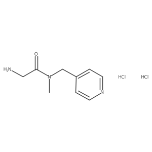 2-amino-N-methyl-N-(pyridin-4-ylmethyl)acetamide dihydrochloride Structure