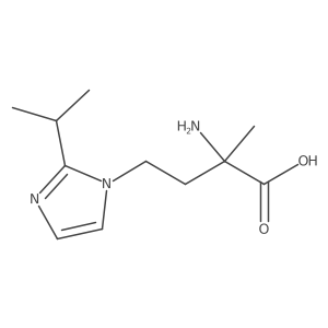 2-amino-2-methyl-4-[2-(propan-2-yl)-1H-imidazol-1-yl]butanoic acid Structure