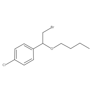 1-(2-Bromo-1-butoxyethyl)-4-chlorobenzene Structure