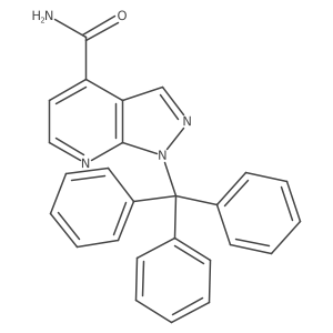 1-trityl-1H-pyrazolo[3,4-b]pyridine-4-carboxamide Structure