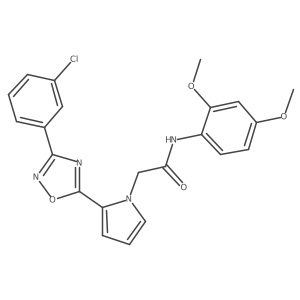 2-{2-[3-(3-chlorophenyl)-1,2,4-oxadiazol-5-yl]-1H-pyrrol-1-yl}-N-(2,4-dimethoxyphenyl)acetamide Structure