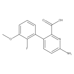 6-Amino-3-(2-fluoro-3-methoxyphenyl)picolinic acid Structure