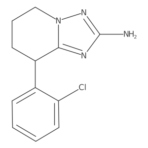 8-(2-Chlorophenyl)-5,6,7,8-tetrahydro-[1,2,4]triazolo[1,5-a]pyridin-2-amine结构式