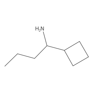 1-Cyclobutylbutan-1-amine结构式