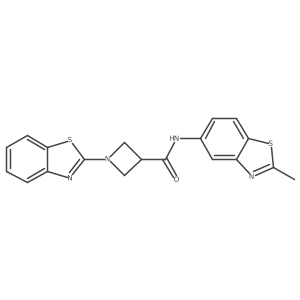 1-(benzo[d]thiazol-2-yl)-N-(2-methylbenzo[d]thiazol-5-yl)azetidine-3-carboxamide Structure