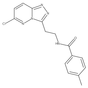 N-(2-(6-chloro-[1,2,4]triazolo[4,3-b]pyridazin-3-yl)ethyl)-4-methylbenzamide结构式