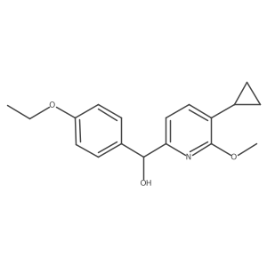 (5-Cyclopropyl-6-methoxypyridin-2-yl)(4-ethoxyphenyl)methanol结构式