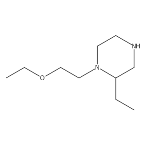 1-(2-Ethoxyethyl)-2-ethylpiperazine Structure
