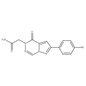 2-[2-(4-bromophenyl)-4-oxopyrazolo[1,5-d][1,2,4]triazin-5(4H)-yl]acetamide Structure