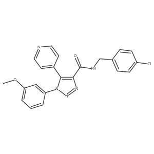 N-(4-chlorobenzyl)-1-(3-methoxyphenyl)-5-(pyridin-4-yl)-1H-1,2,3-triazole-4-carboxamide Structure