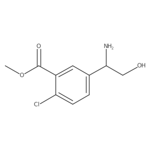 methyl 5-[(1S)-1-amino-2-hydroxyethyl]-2-chlorobenzoate结构式