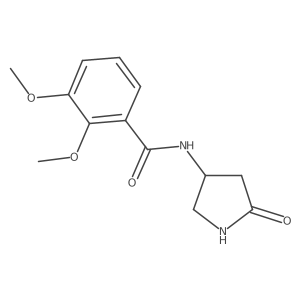 2,3-dimethoxy-N-(5-oxopyrrolidin-3-yl)benzamide结构式