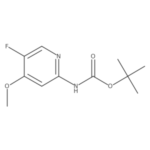 tert-butyl N-(5-fluoro-4-methoxypyridin-2-yl)carbamate结构式