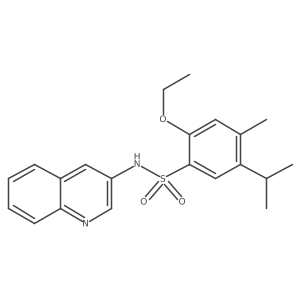 2-ethoxy-4-methyl-5-(propan-2-yl)-N-(quinolin-3-yl)benzene-1-sulfonamide Structure