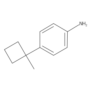 4-(1-Methylcyclobutyl)aniline结构式