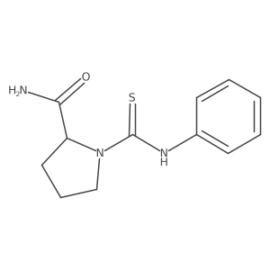 (S)-1-(Phenylcarbamothioyl)pyrrolidine-2-carboxamide结构式