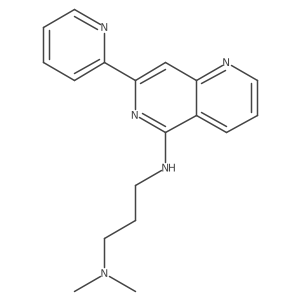 N1,N1-Dimethyl-N3-(7-(pyridin-2-yl)-1,6-naphthyridin-5-yl)propane-1,3-diamine Structure