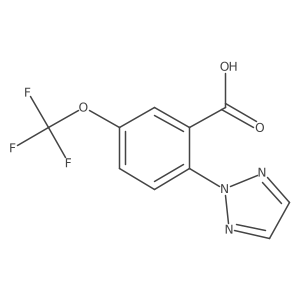 2-(2H-1,2,3-triazol-2-yl)-5-(trifluoromethoxy)benzoic acid Structure