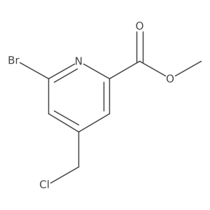 Methyl 6-bromo-4-(chloromethyl)pyridine-2-carboxylate Structure