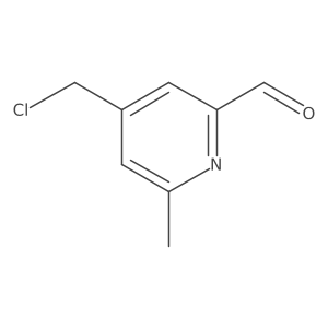 4-(Chloromethyl)-6-methylpyridine-2-carbaldehyde结构式