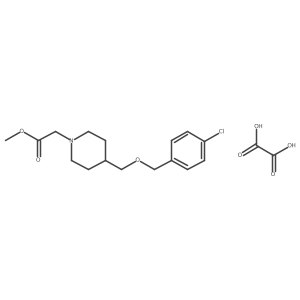 Methyl 2-(4-(((4-chlorobenzyl)oxy)methyl)piperidin-1-yl)acetate oxalate Structure