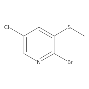 2-broMo-5-chloro-3-(Methylthio)pyridine Structure