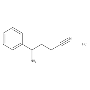 4-Amino-4-phenylbutanenitrile hydrochloride结构式
