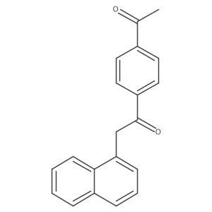 1-(4-Acetylphenyl)-2-(1-naphthalenyl)ethanone Structure