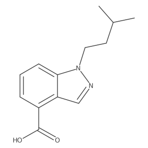 1-(3-Methylbutyl)-1H-indazole-4-carboxylic acid Structure