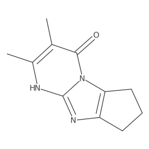 4H-Cyclopent[4,5]imidazo[1,2-a]pyrimidin-4-one, 6,7,8,9-tetrahydro-2,3-dimethyl-结构式