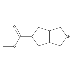 Rel-methyl (3aR,5s,6aS)-octahydrocyclopenta[c]pyrrole-5-carboxylate Structure