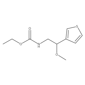 Ethyl (2-methoxy-2-(thiophen-3-yl)ethyl)carbamate Structure