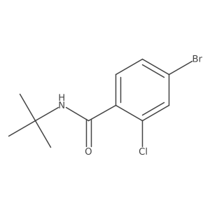 4-bromo-N-tert-butyl-2-chlorobenzamide Structure