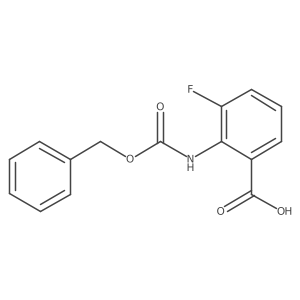 2-{[(Benzyloxy)carbonyl]amino}-3-fluorobenzoic acid结构式