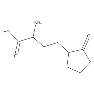 2-Amino-4-(2-oxocyclopentyl)butanoic acid结构式