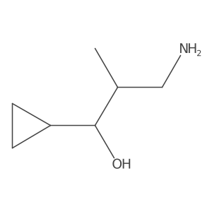 3-Amino-1-cyclopropyl-2-methylpropan-1-ol Structure