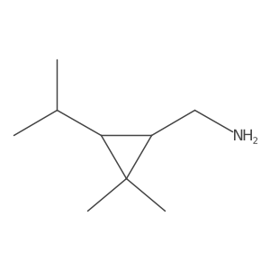 [2,2-Dimethyl-3-(propan-2-yl)cyclopropyl]methanamine Structure