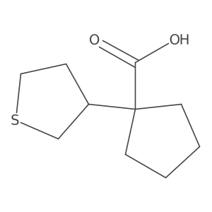 1-(Thiolan-3-yl)cyclopentane-1-carboxylic acid结构式