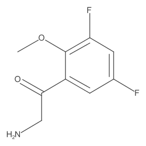 2-Amino-1-(3,5-difluoro-2-methoxyphenyl)ethan-1-one Structure