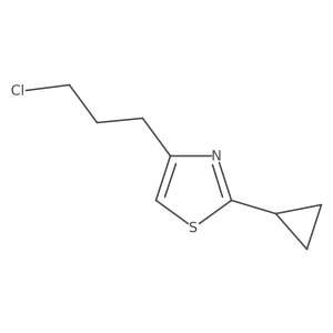 4-(3-Chloropropyl)-2-cyclopropyl-1,3-thiazole结构式
