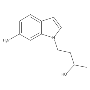 4-(6-amino-1H-indol-1-yl)butan-2-ol结构式