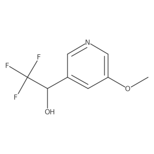 (1R)-2,2,2-trifluoro-1-(5-methoxypyridin-3-yl)ethan-1-ol结构式