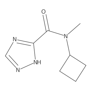 N-cyclobutyl-N-methyl-1H-1,2,4-triazole-3-carboxamide Structure