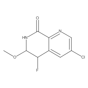 3-chloro-5-fluoro-6-methoxy-6,7-dihydro-1,7-naphthyridin-8(5H)-one结构式