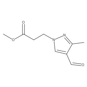 methyl 3-(4-formyl-3-methyl-1H-pyrazol-1-yl)propanoate Structure
