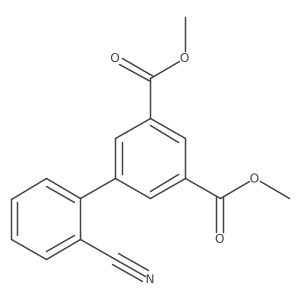 3,5-Dimethyl 2'-cyano[1,1'-biphenyl]-3,5-dicarboxylate结构式