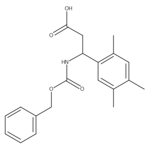 (3R)-3-{[(benzyloxy)carbonyl]amino}-3-(2,4,5-trimethylphenyl)propanoic acid Structure
