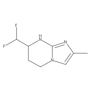 7-(Difluoromethyl)-2-methyl-5H,6H,7H,8H-imidazo[1,2-a]pyrimidine结构式