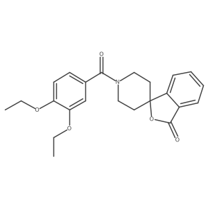 1'-(3,4-diethoxybenzoyl)-3H-spiro[isobenzofuran-1,4'-piperidin]-3-one结构式
