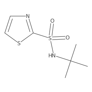 (Tert-butyl)(1,3-thiazol-2-ylsulfonyl)amine结构式